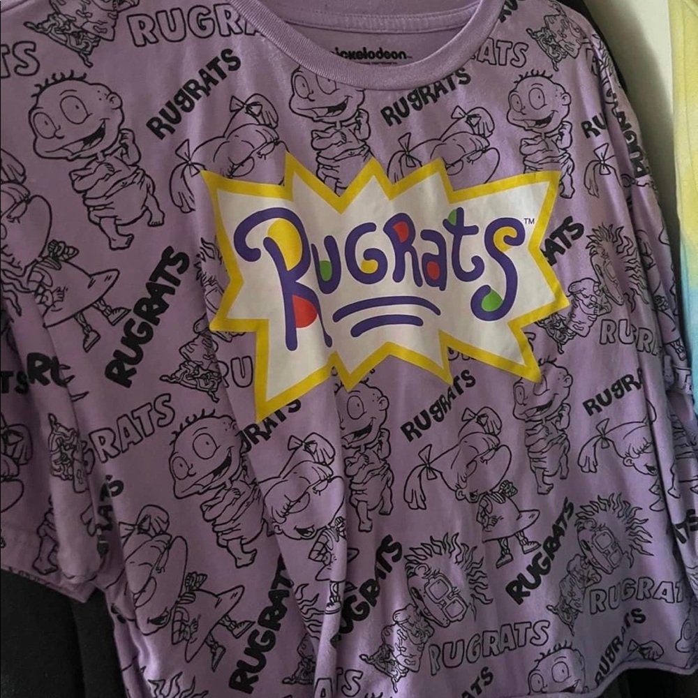 Rugrats purple crop top